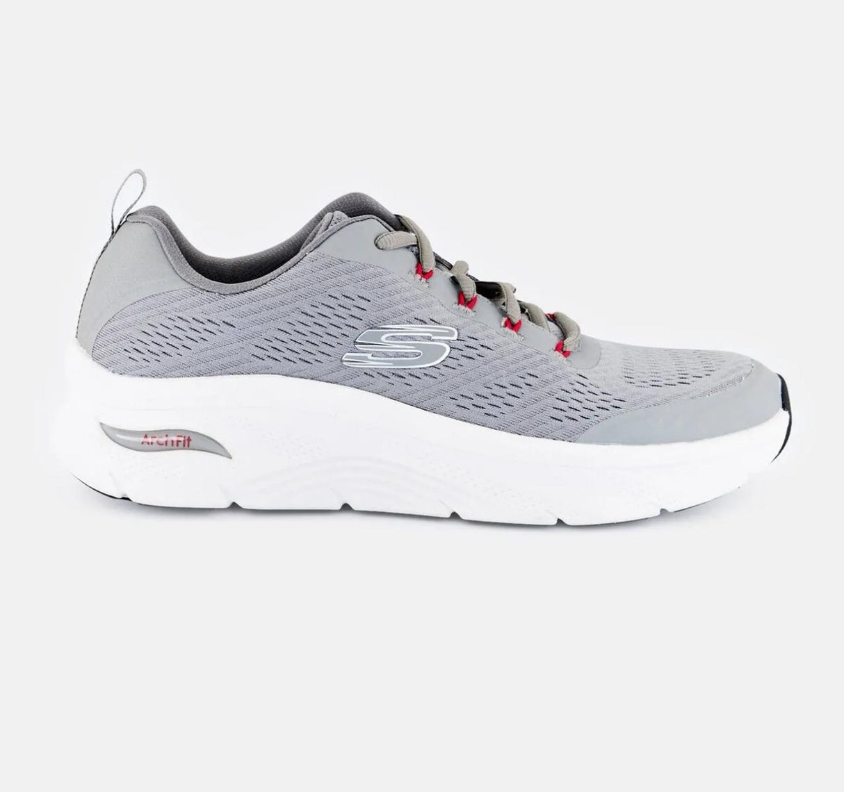 Skechers Men Arch Fit Dlux Summer Lace Up Running Shoes, Grey