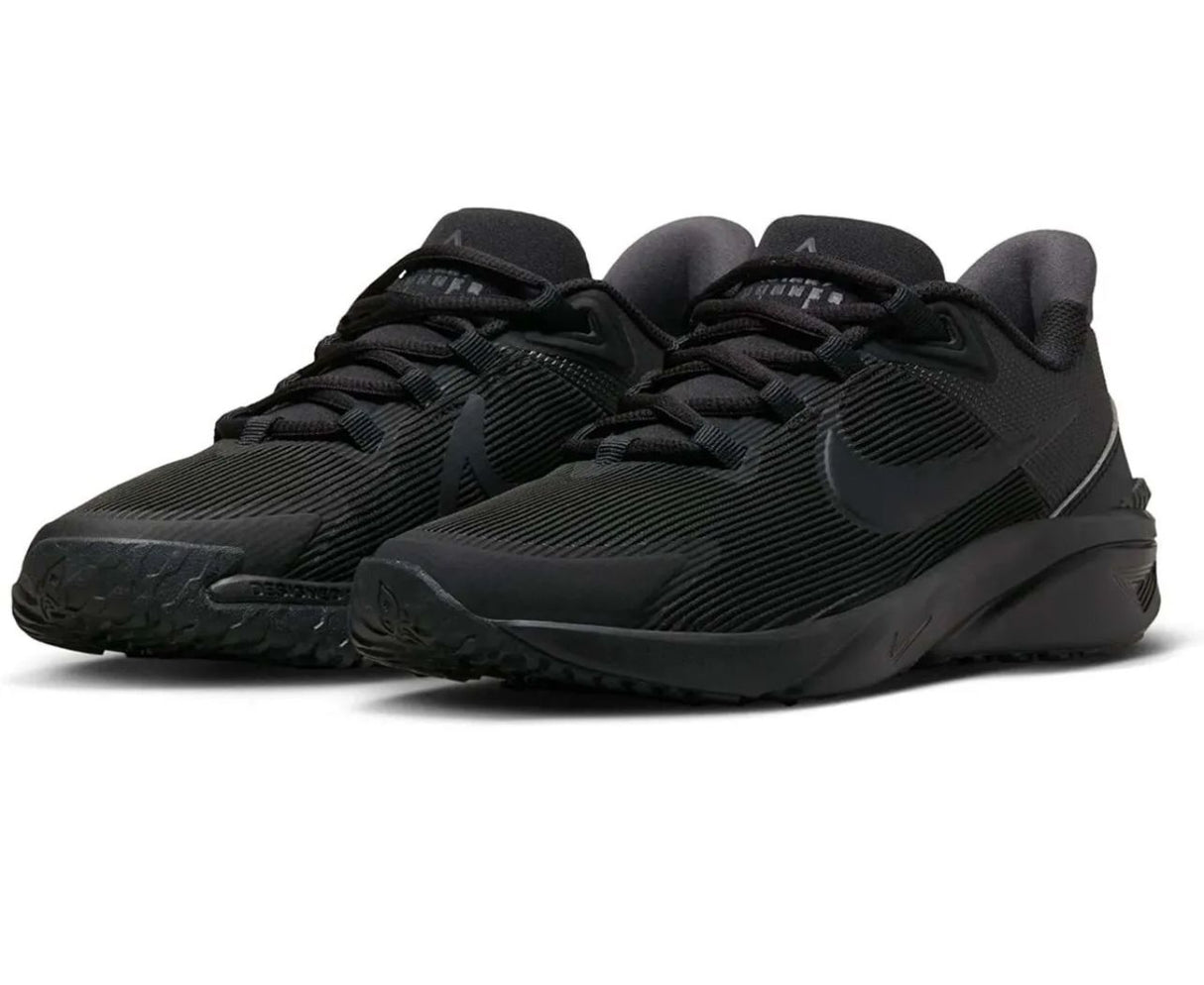 Nike Dx7615 Star Runner 4 Gs - Unisex Black Sneakers
